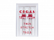 Иглы Organ двойные стретч 75\2,5 (2 шт.)